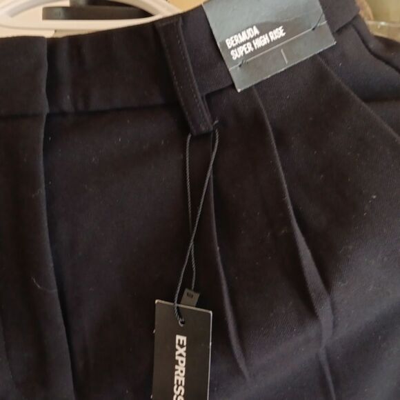 NWT Express City Bermuda Shorts. Super High Rise. City Shorts. Business Casual - Picture 3 of 10